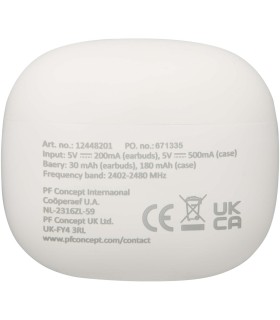 Auriculares True Wireless Bluetooth de plastico reciclado con almohadillas de silicona Alterf