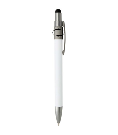 Boligrafo de material reciclado RCS con stylus y fidget spinner tinta azul Rill