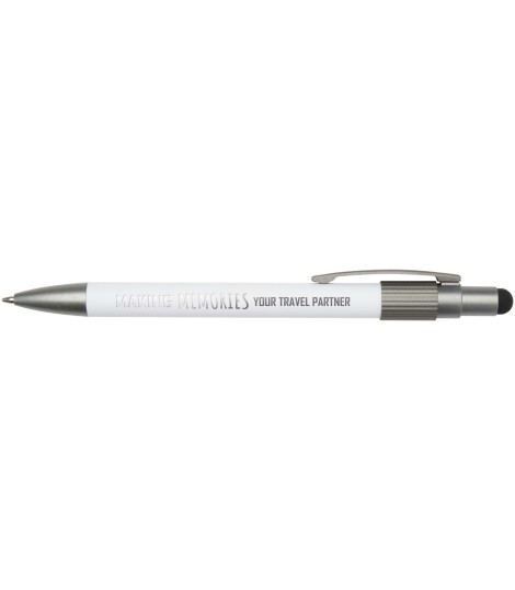Boligrafo de material reciclado RCS con stylus y fidget spinner tinta azul Rill