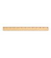 Regla de madera 30 cm