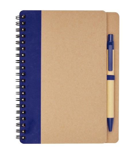 Libreta de papel reciclado con boligrafo Priestly