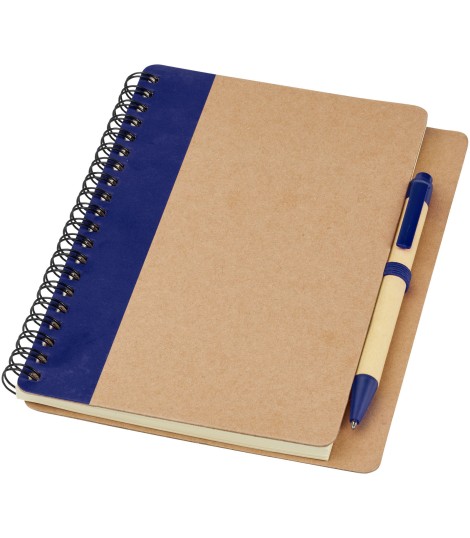 Libreta de papel reciclado con boligrafo Priestly