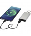 Batería externa de aluminio reciclado de 2000 mAh con llavero Arcturus