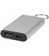 Bateria externa de aluminio reciclado de 2000 mAh con llavero Arcturus