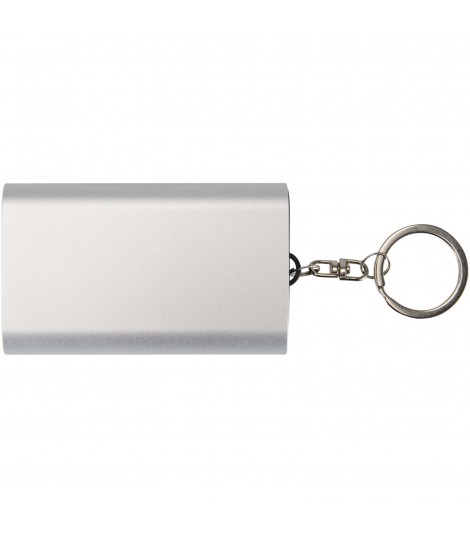 Bateria externa de aluminio reciclado de 2000 mAh con llavero Arcturus