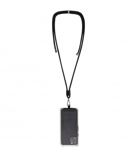 Lanyard ajustable reciclado para smartphone Vega