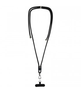 Lanyard ajustable reciclado para smartphone Vega